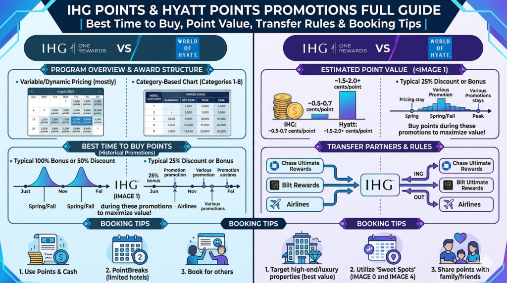 Hyatt Points and IHG Points