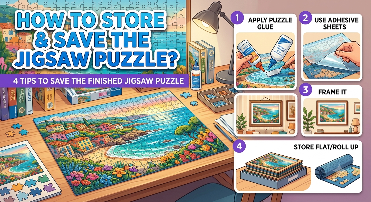 How to Store and Preserve a Finished Jigsaw Puzzle