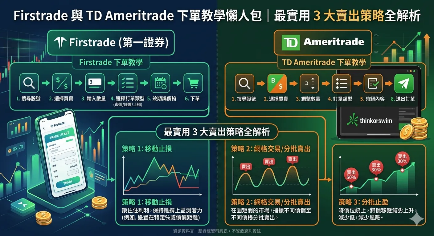Firstrade 與 TD Ameritrade 下單教學