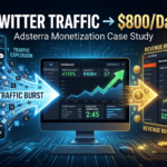 Adsterra站长实战case study：如何靠Twitter流量做到日入$800？