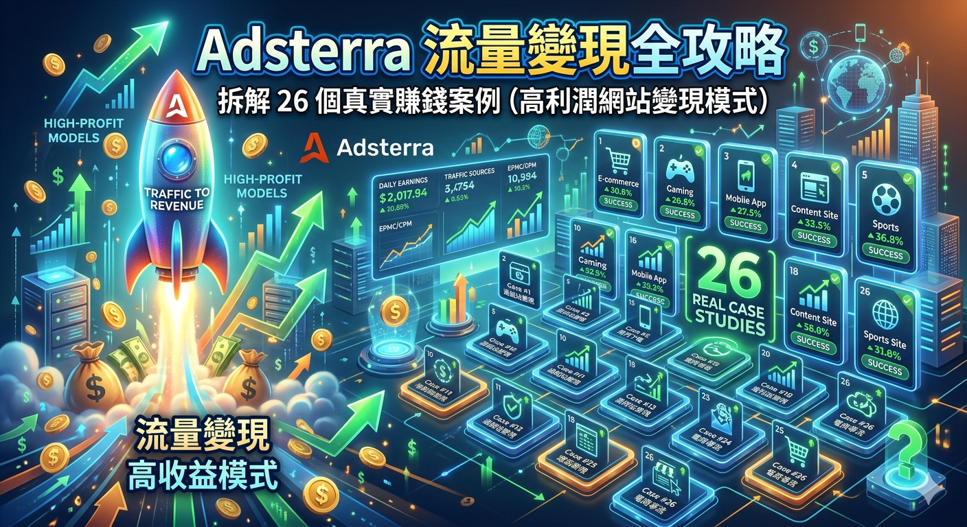 Adsterra 流量變現全攻略
