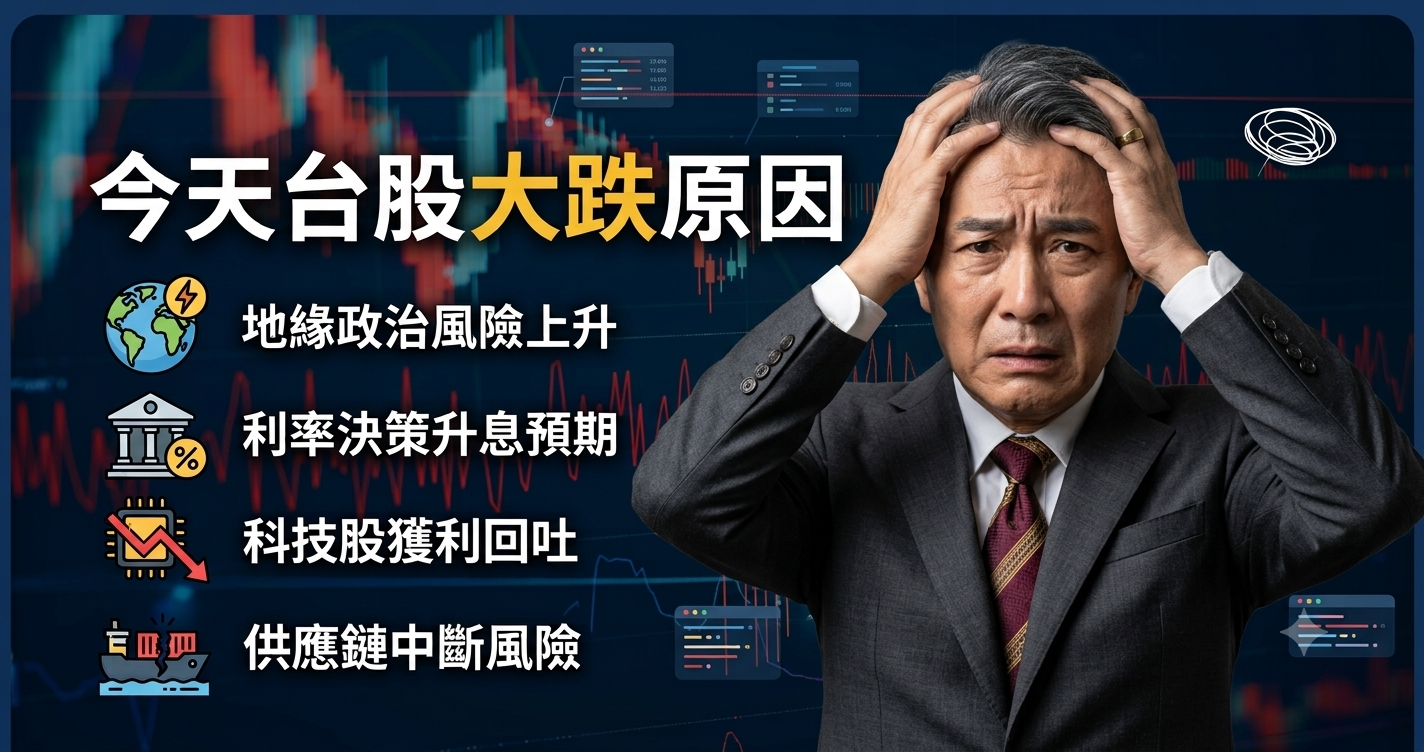 今天台股大跌原因