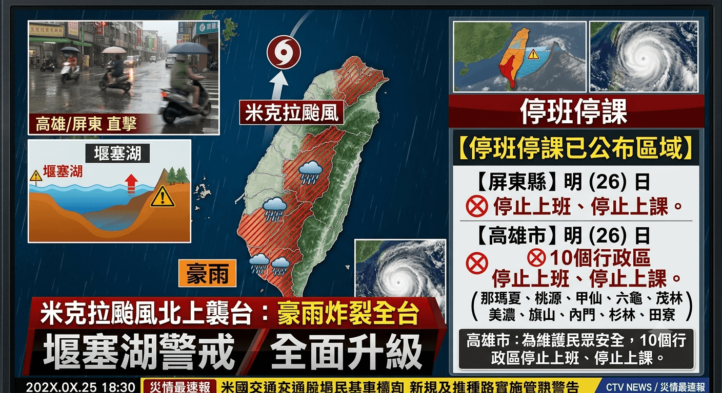 停班停課