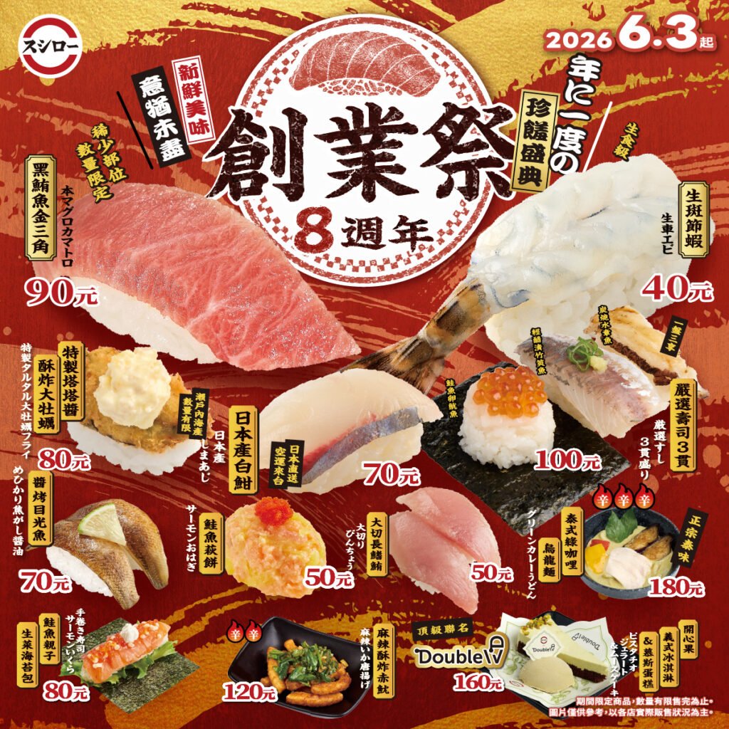 壽司郎創業祭 8 週年