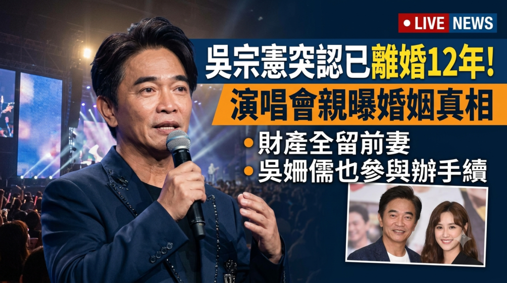 吳宗憲突認已離婚12年
