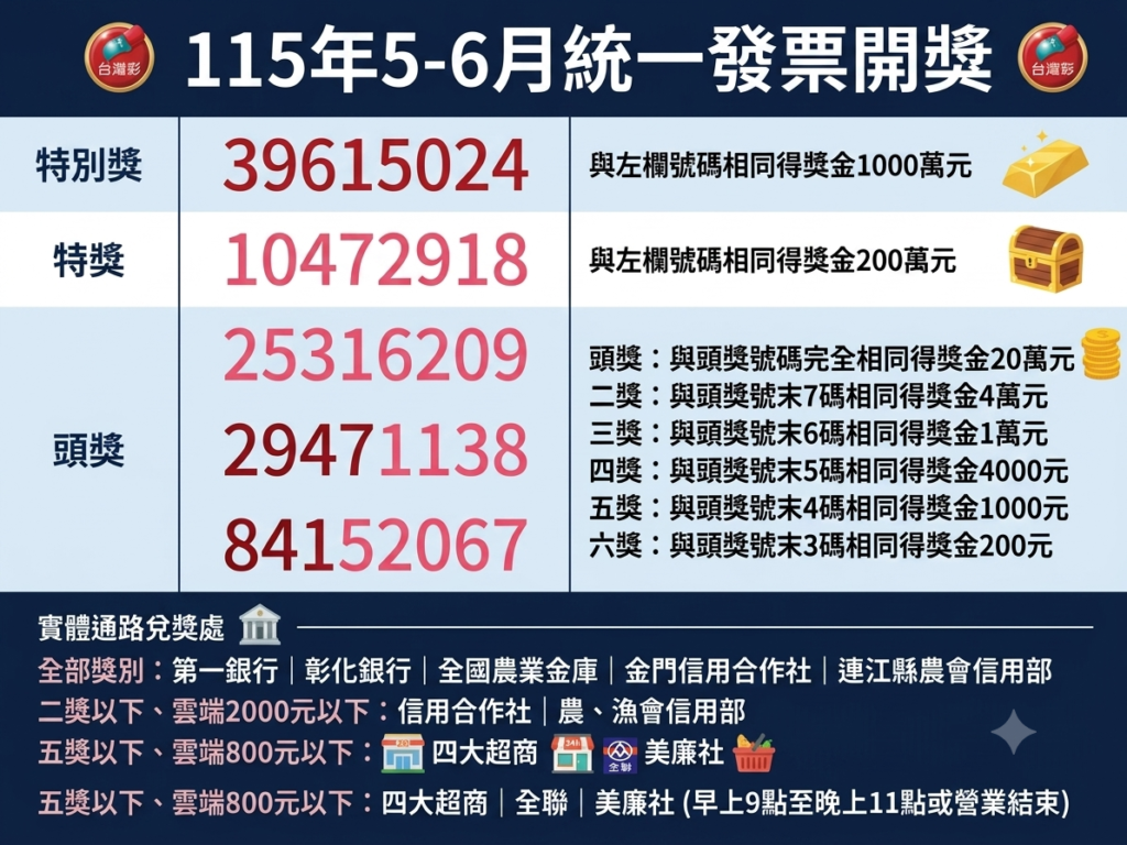 統一發票115年5-6月