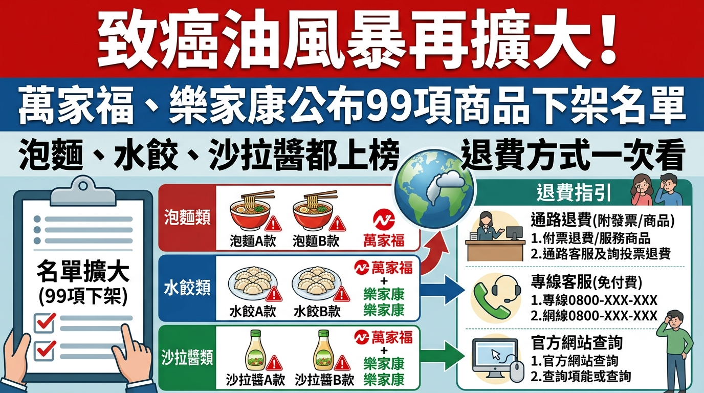 萬家福、樂家康公布下架名單