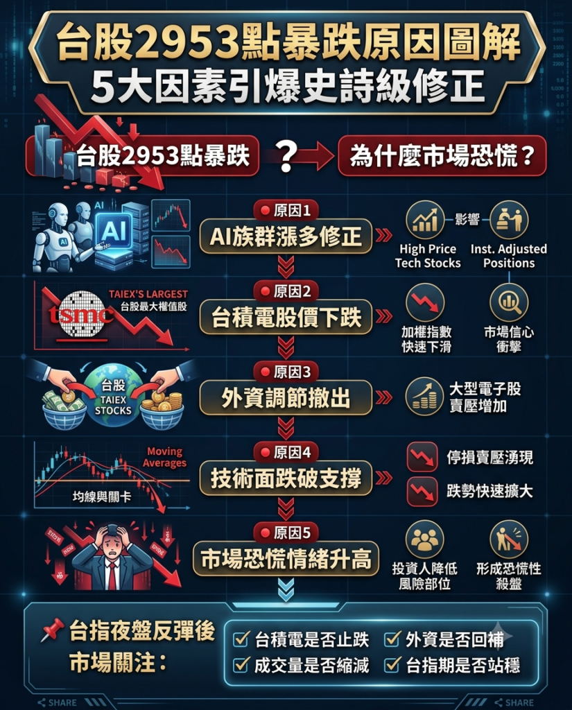 台股大跌完整原因