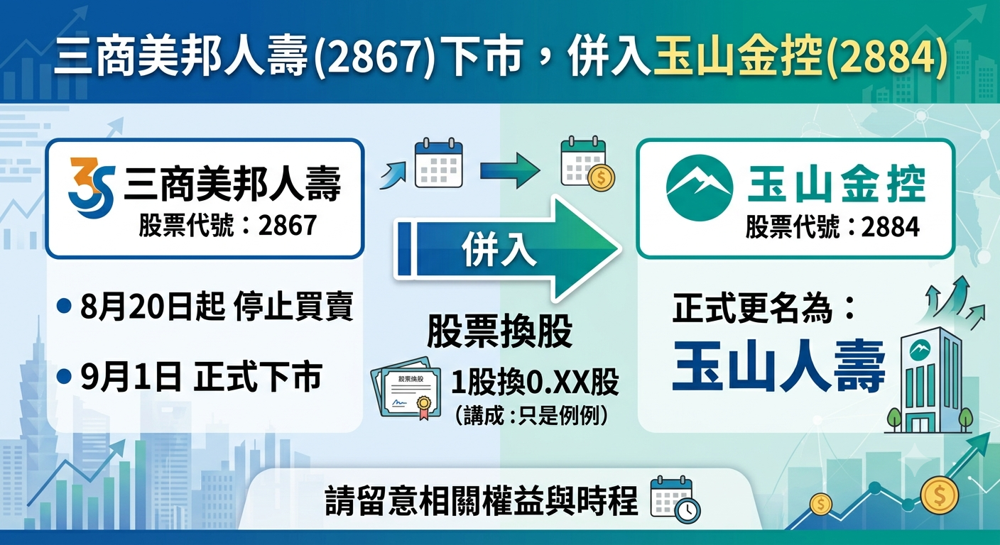 三商美邦人壽（2867）下市