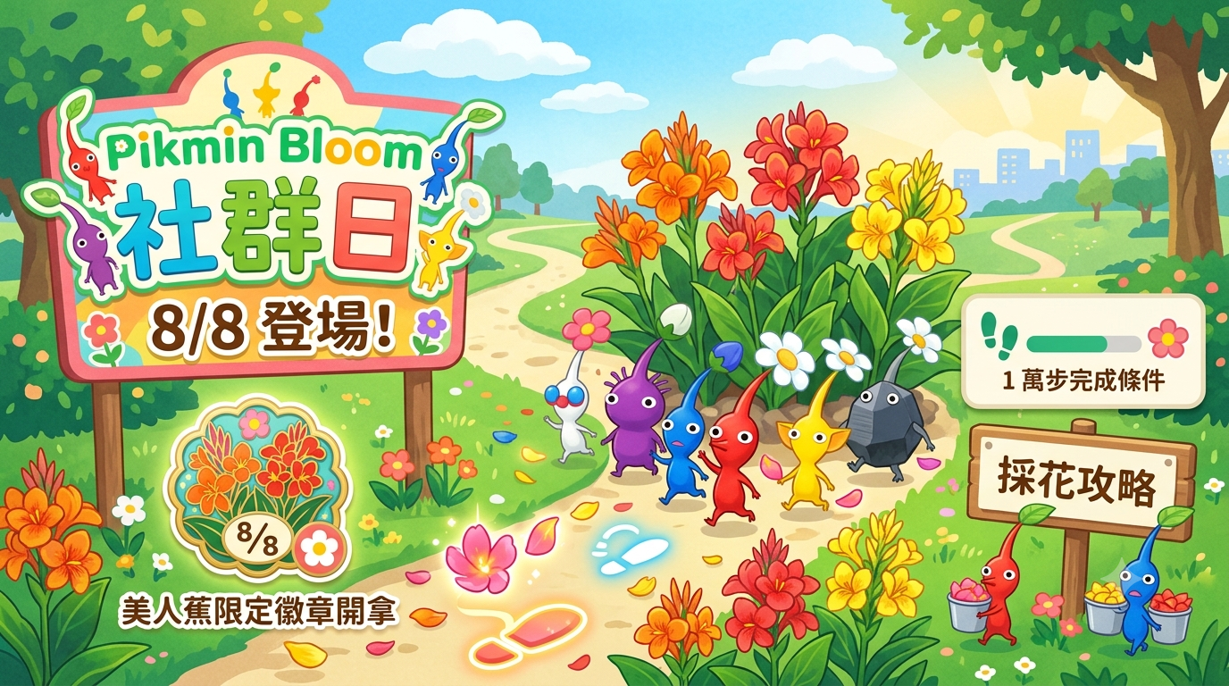 Pikmin Bloom 社群日 8/8 登場