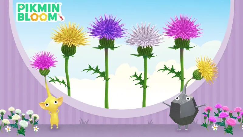 皮克敏手遊《Pikmin Bloom》,2026年10月主花「薊花」