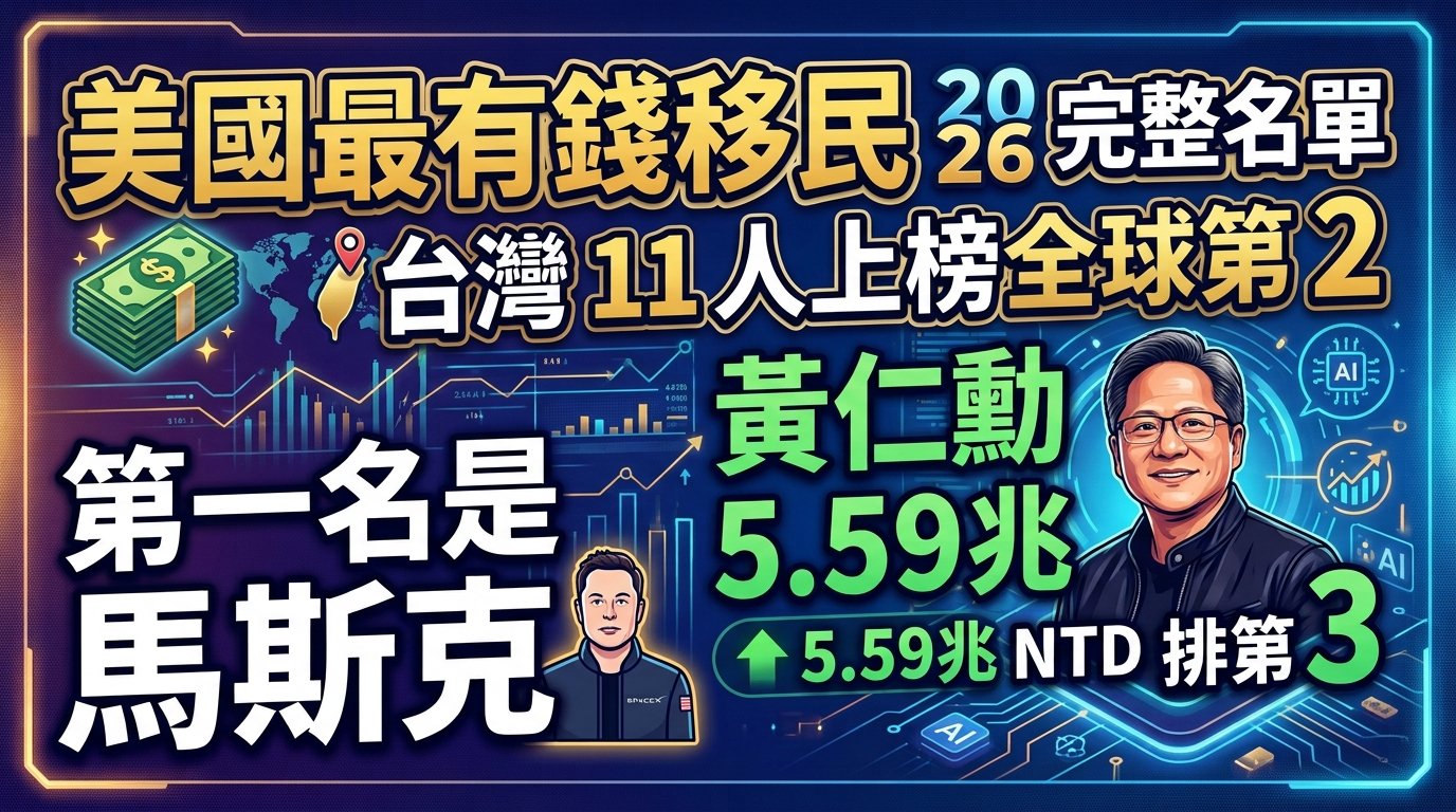 美國最有錢移民2026完整名單
